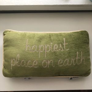 WDW Happiest Place On Earth Throw Pillow